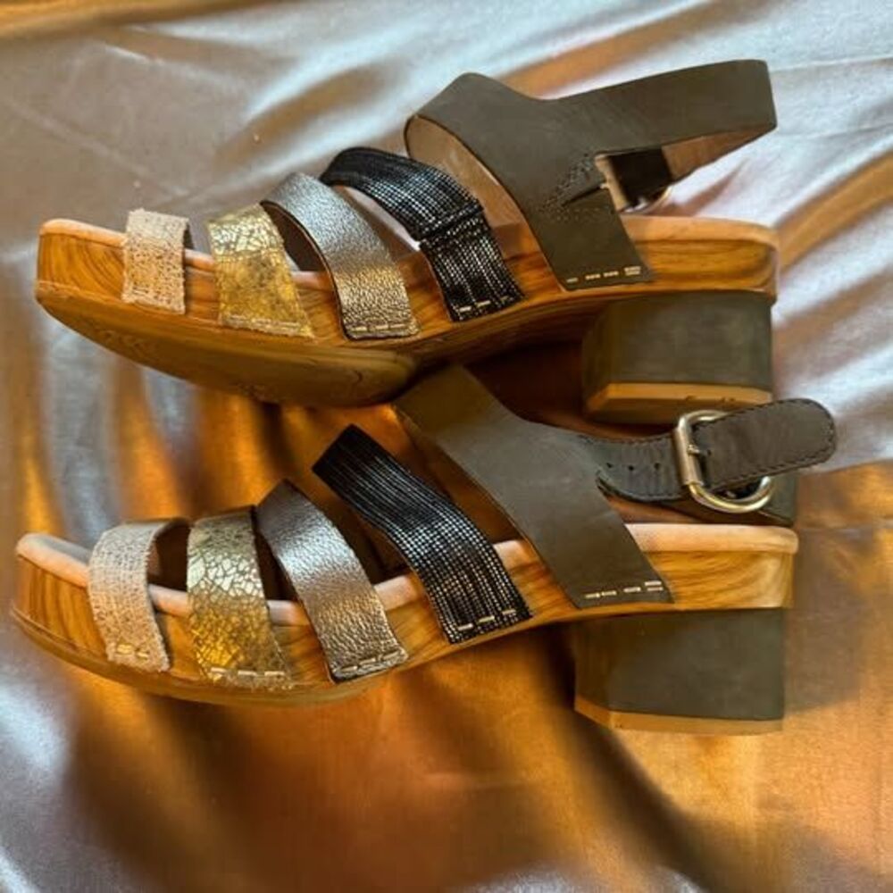 Dansko Maribeth Women's Strappy 7 Multicolor Ankle Strap Sandal EU 37 - Picture 3 of 5